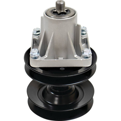 Deck Spindle for Troy Bilt 46" Cut 618-0595, 618-0595A, 618-0595B, 918-0593A, 918-0595, 918-0595B Includes Double Pulley