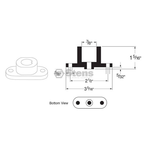 Blade Adapter for MTD 748-0323, 948-0323 walk behind mower