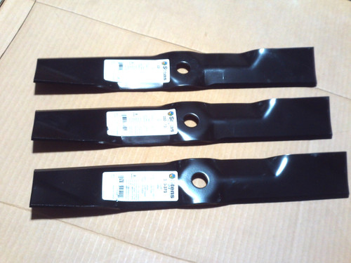 Blades for John Deere GS25 GS45 GS75 GT242 to GT275 LX172 to LX188 240 to 445 ZTrak F620 48" Cut M111522 M113517 M114581 M115328 M115495 z trak Hi Lift Set of 3