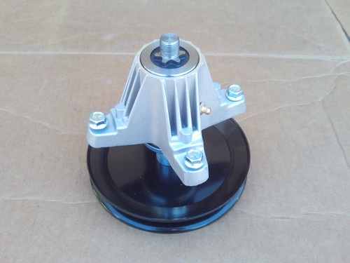 Deck Spindle for MTD 46" Cut 918-06977 918-06977A 618-06977 618-06977A Includes Pulley 131AQ1ZT099 132QA1ZT099 13AQA1ZT099 13AQA1ZT299 13A8A1ZT099 13ATA1ZT099 13BQA1ZT099 13APA1ZT093 13ALA1ZT091 13APA1KT897 13AZA1KT897 CYT4622SE