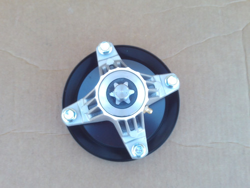 Deck Spindle for Craftsman T8200 T8600 46" Cut 918-06977 918-06977A 618-06977 618-06977A Includes Pulley
