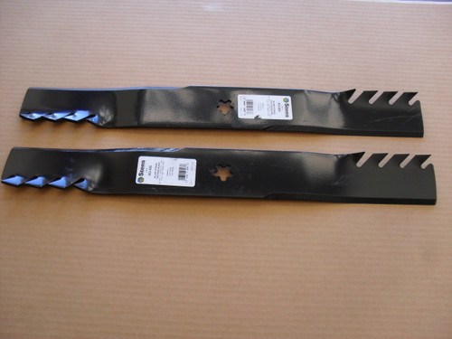 Mulching Blades for AYP 46" Cut 403107, 405380, 532405380, 594892801 Toothed mulcher