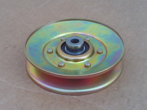 Idler Pulley for Husqvarna GTH2350, GTH2548, YTH1848XP, YTH2448, XT24H48YT, 532193195 Height: 1-1/2" ID: 3/8" OD: 4-1/2"