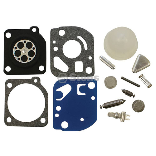 Carburetor Rebuild Kit for Zama RB47, Z000001K004A, Z000-001-K004-A, RB-47 Includes Primer Bulb