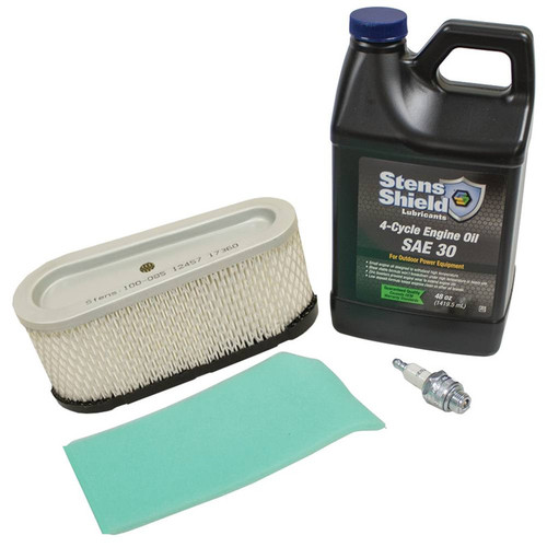 Engine Tune Up Kit For Briggs and Stratton 5109A, 5109B 10.5 thru 13.5 HP Oil, Air Filter, Pre Cleaner, Spark Plug &