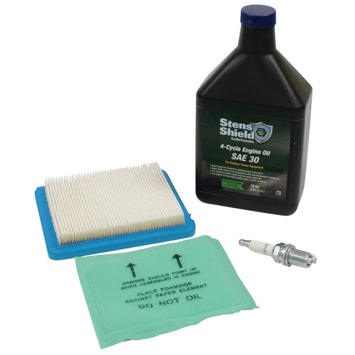 Tune Up Kit For Briggs and Stratton Intek 5.5 thru 6.5 HP 5121A 5121B Oil Air Filter Pre Cleaner Spark Plug &