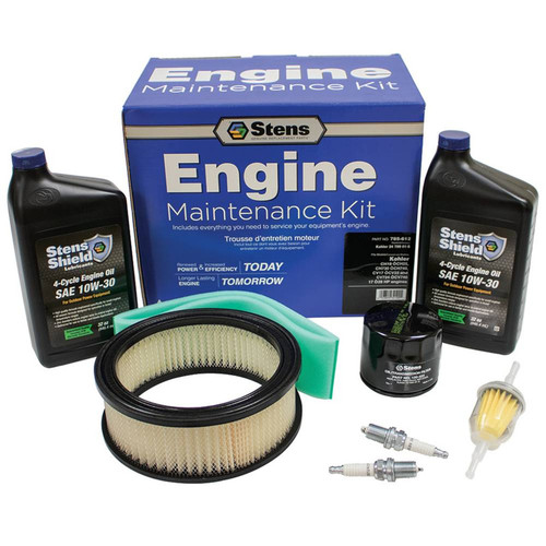 Tune Up Kit for John Deere CXL227, LG227 air filter, foam pre cleaner wrap, spark plugs, fuel filter, oil filter, oil