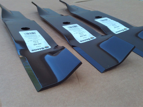 Blades for MTD 48" Cut 01005336, 01005336P, 02005017, 742-04417, 942-04417 Made In USA, Hi Lift Blade Set of 3