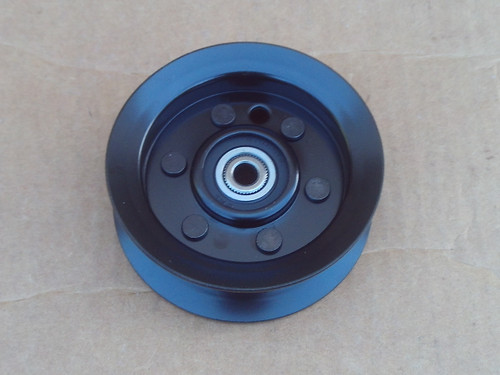 Flat Idler Pulley for Lawn Boy 1062175, 1329420, 106-2175, 132-9420 lawnboy, ID: 3/8", OD: 4-1/8", Height: 1-1/2"