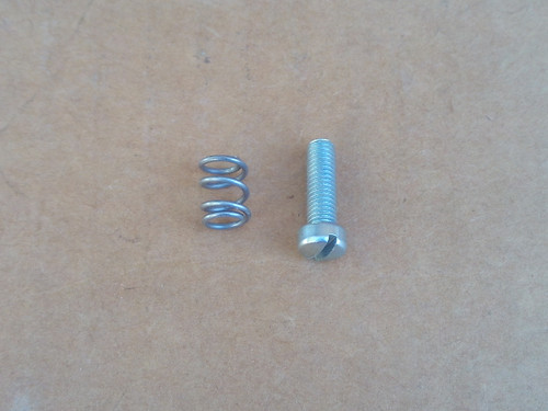 Briggs and Stratton Carburetor Idle Screw with Spring 393586, 490956 &