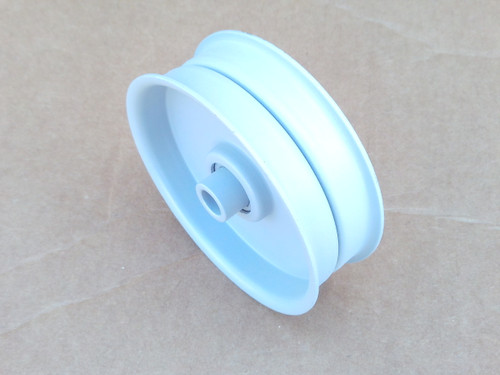 Idler Pulley for MTD 137505 Flat Height: 1-3/16" ID: 3/8" OD: 3-9/16"