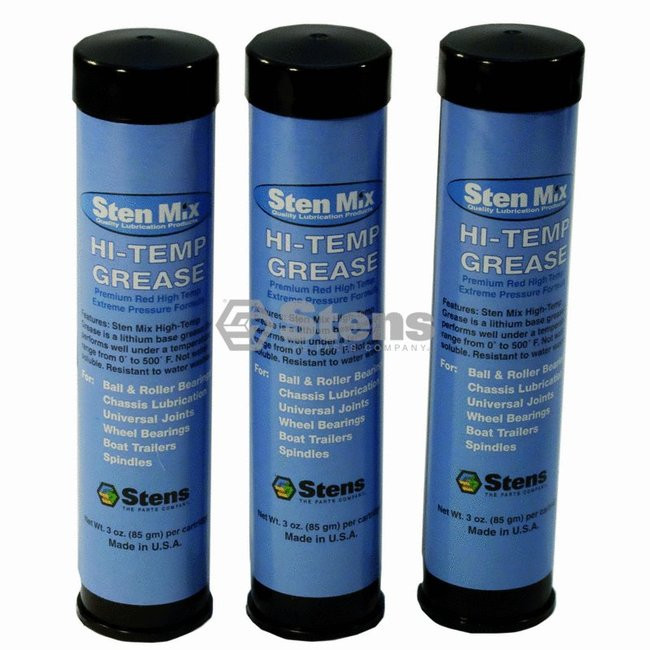 3 Tubes of hi temp grease for mini grease gun GRAVELY 00036800 / 751
