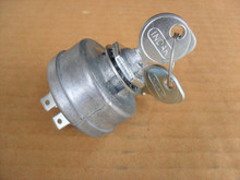 Ignition Switch With Key For John Deere - Replaces AM103286, Fits 110, 112, 140, Etc.
