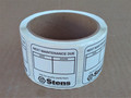 Maintenance Reminder Sticker Labels 051-141 Set of 200