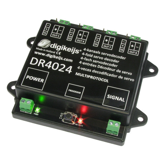 Digikeijs DR4024 Servo Decoder ~ Works With All DCC Brands - Iron