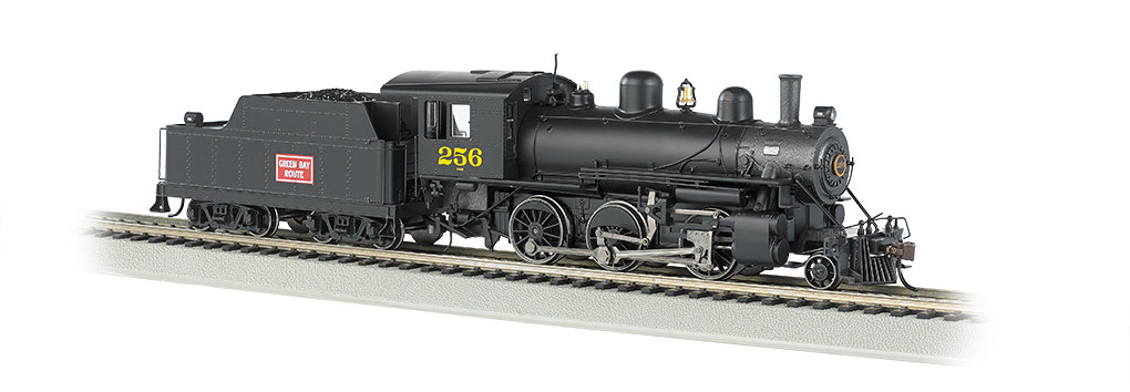 Bachmann ~ HO Scale ~ Green Bay & Western #256 Alco Mogul ~ 2-6-0