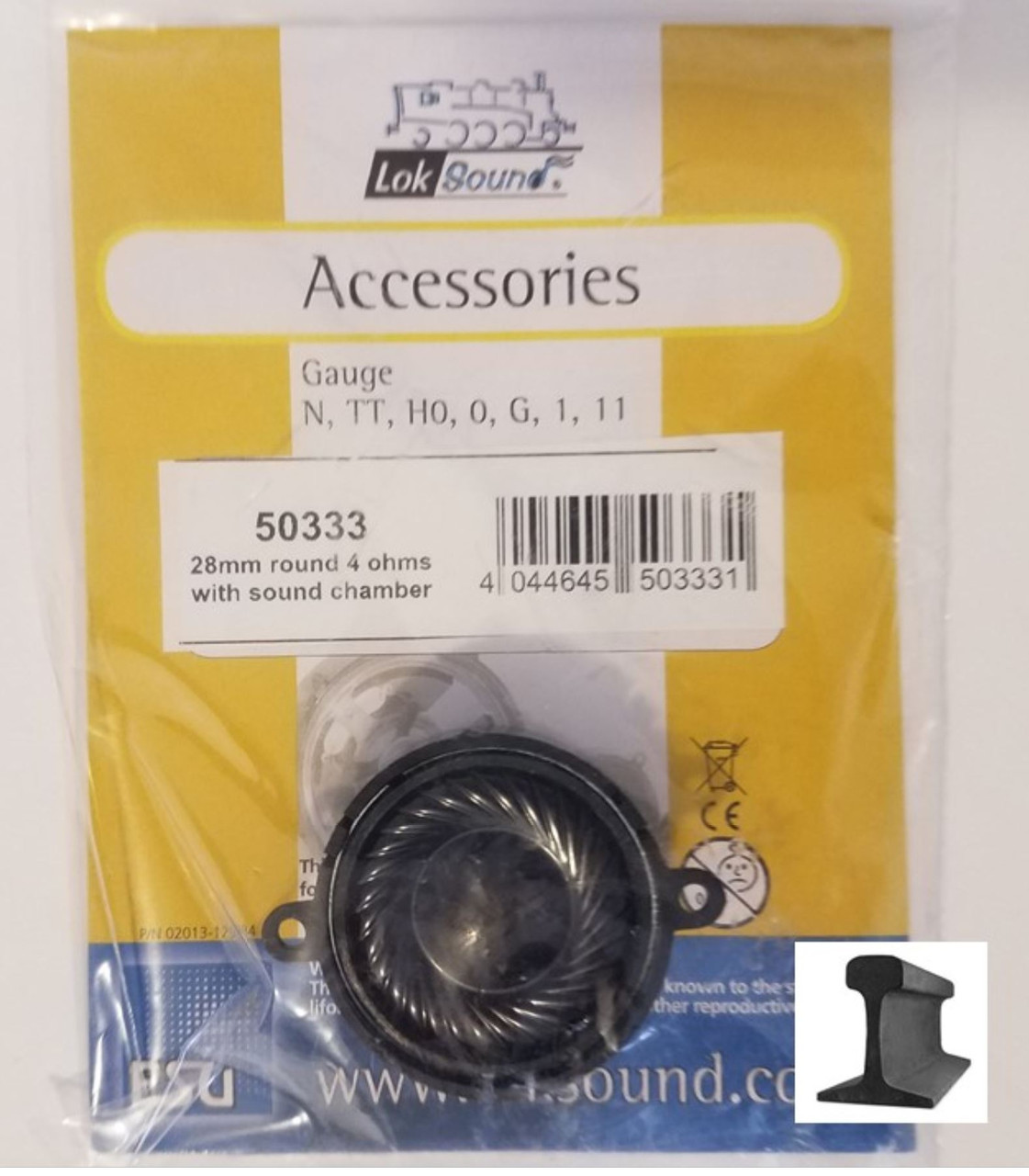 S ESU 50342 9x16mm 8 Ohm Speaker With Sound Chamber For DCC ESU