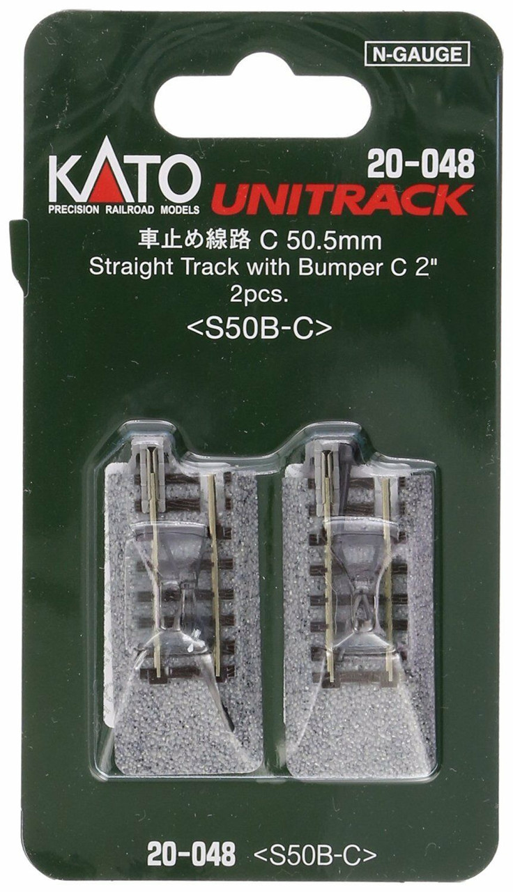 Unitrack Straight Track with Bumper Type A 2 5/8`` (66mm), with Illuminated Sign Unitrack Straight Track with Bumper Type A 2 5/8`` (66mm), with Illuminated Sign