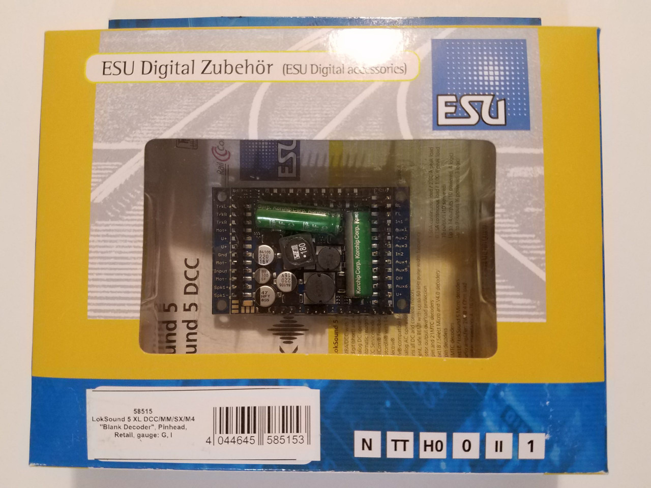 ESU ~ LokSound V5.0 XL DCC/MM/SX/M4 Sound Decoder ~ Multi-Pin