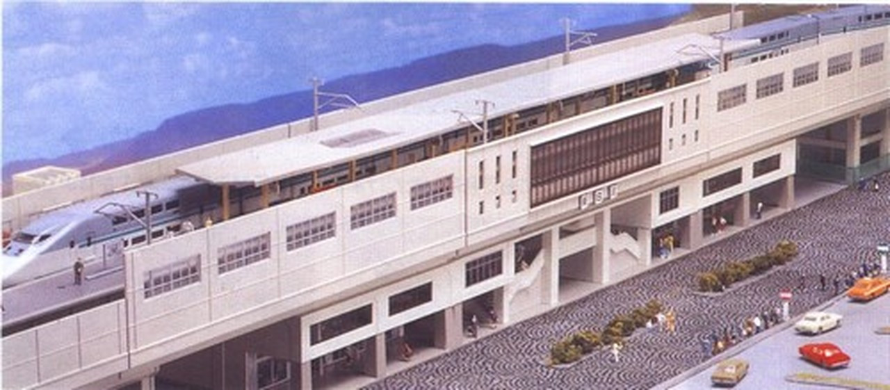 Kato ~ N Scale ~ UniTrack Suburban Elevated Double Track Station