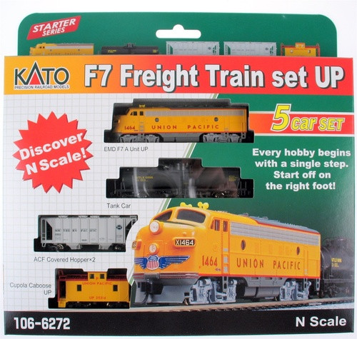 Kato ~ N Scale ~ F-7 Freight Train Set ~ DCC ~ Union Pacific F-7 A