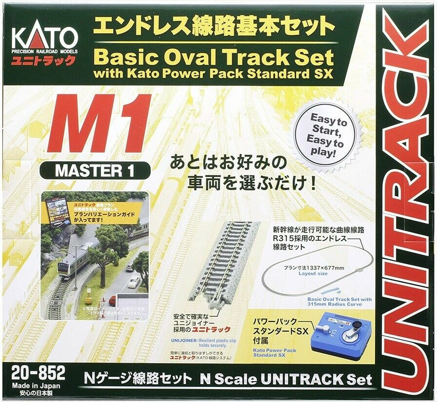 Kato ~ N Scale ~ M1 ~ Basic Oval Track Set With Power Pack ~ 20