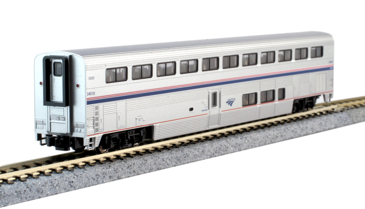 Kato ~ N Scale ~ Amtrak Passenger Car Superliner Phase IVB ~ Set A