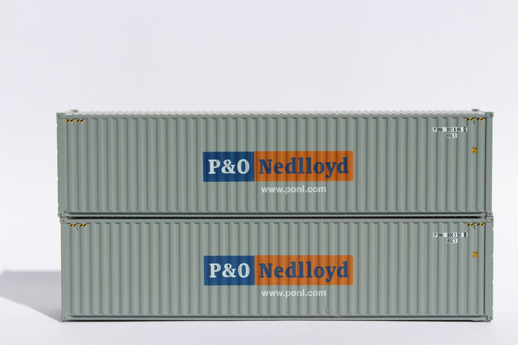 Jacksonville Terminal Company ~ P&O Nedlloyd (gray) ~ 40' HIGH