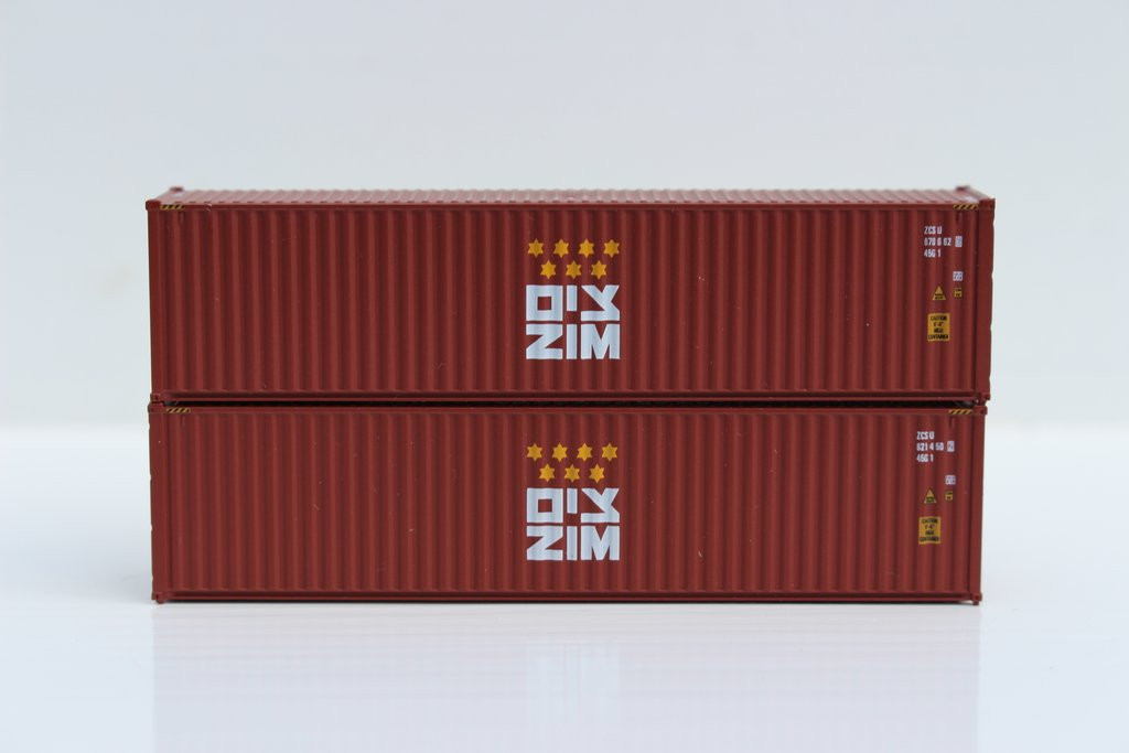 Jacksonville Terminal Company ~ ZIM ~ 40' HIGH CUBE Containers