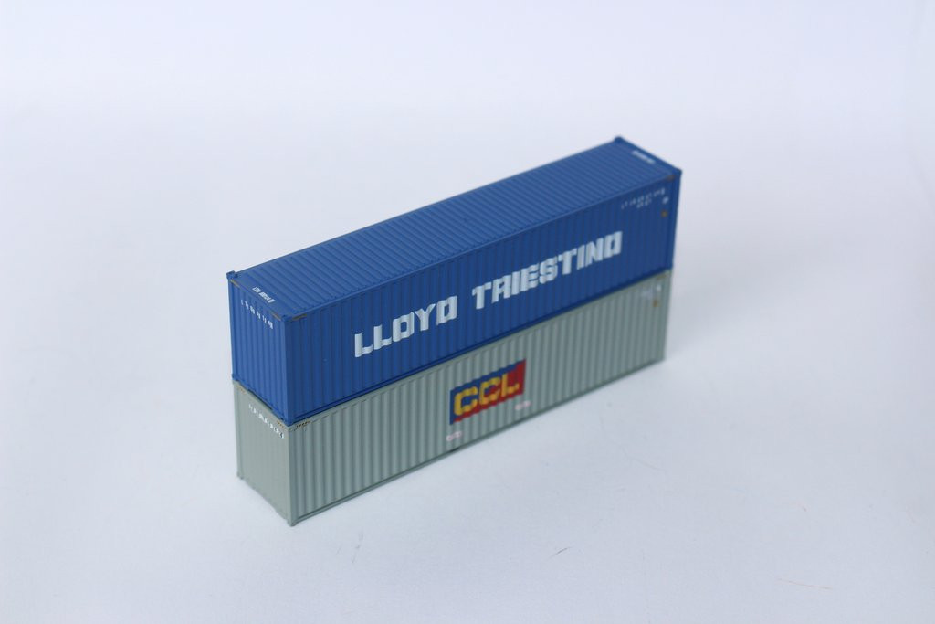 Jacksonville Terminal JTC ~ N Scale ~ 40' High Cube Containers