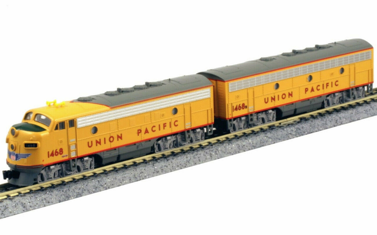 Kato ~ N Scale ~ F7 AB Set ~ Union Pacific ~ Both Powered By DCC
