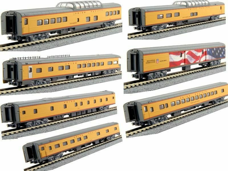 Kato ~ N Scale ~ Union Pacific Excursion Train ~ 7 Car Set With