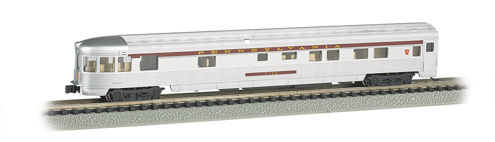 Bachmann ~ N Scale ~ Pennsylvania Silver W/Tuscan Stripe ~ 14552