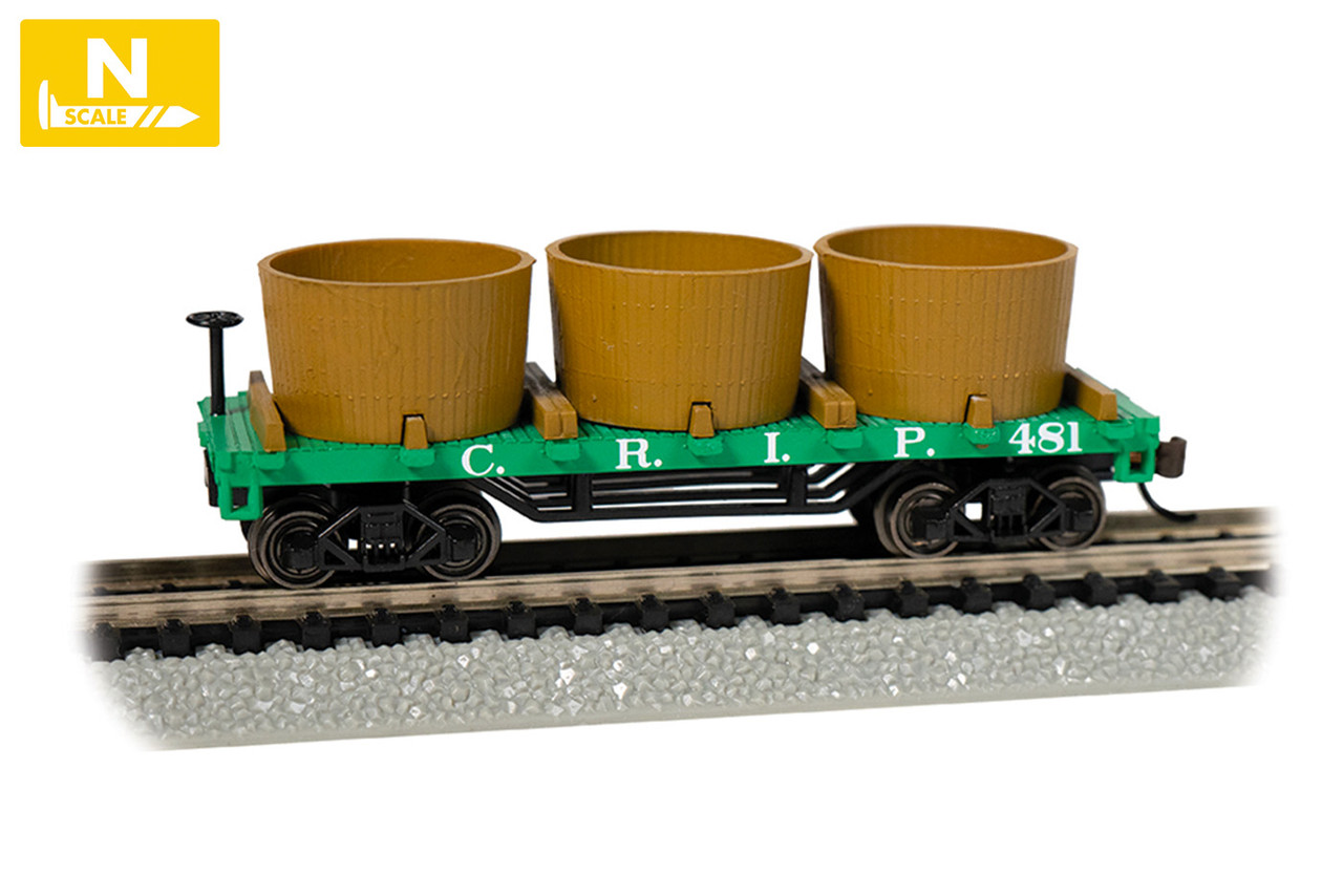 Bachmann N Scale Rock Island- Old-Time Water Tank Car 15556