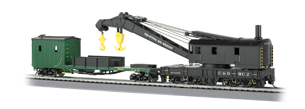 Bachmann ~ HO Scale ~ Chesapeake & Ohio - 250-Ton Steam Crane