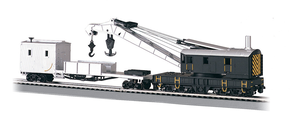 Bachmann ~ HO Scale ~ Painted Unlettered - 250-Ton Steam Crane