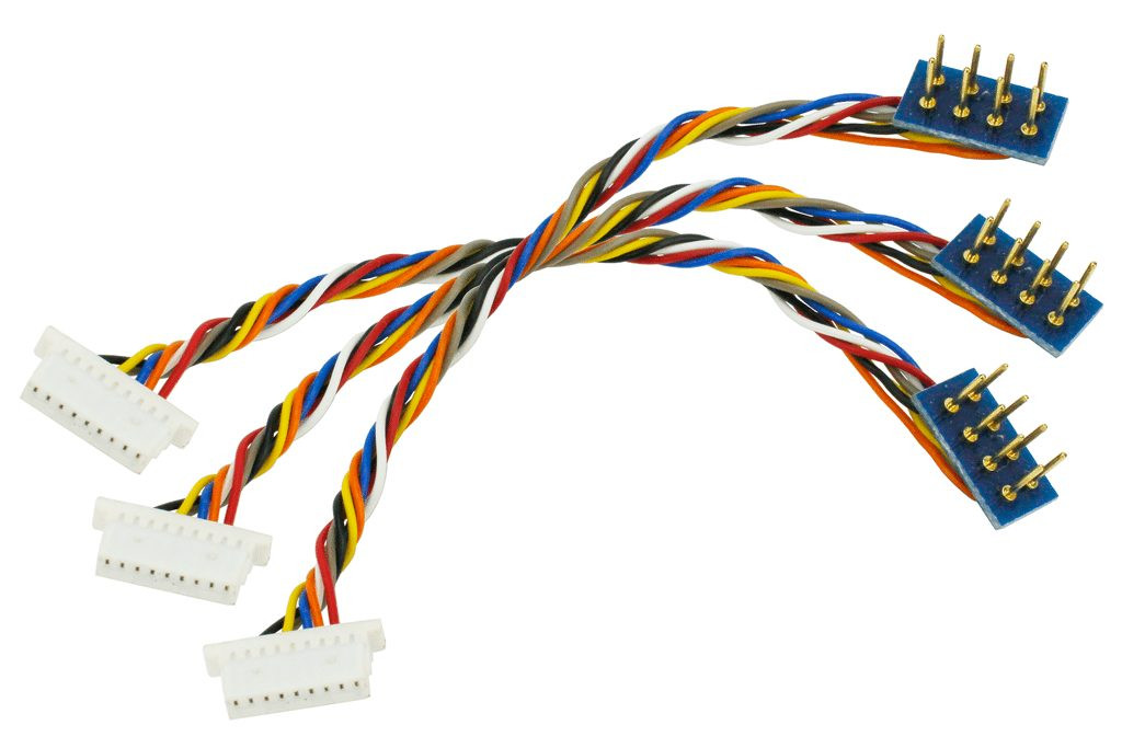DCCconcepts ~ Decoder Harness 8 Pin to 9 Pin JST ~ 3 Pack ~ DCC
