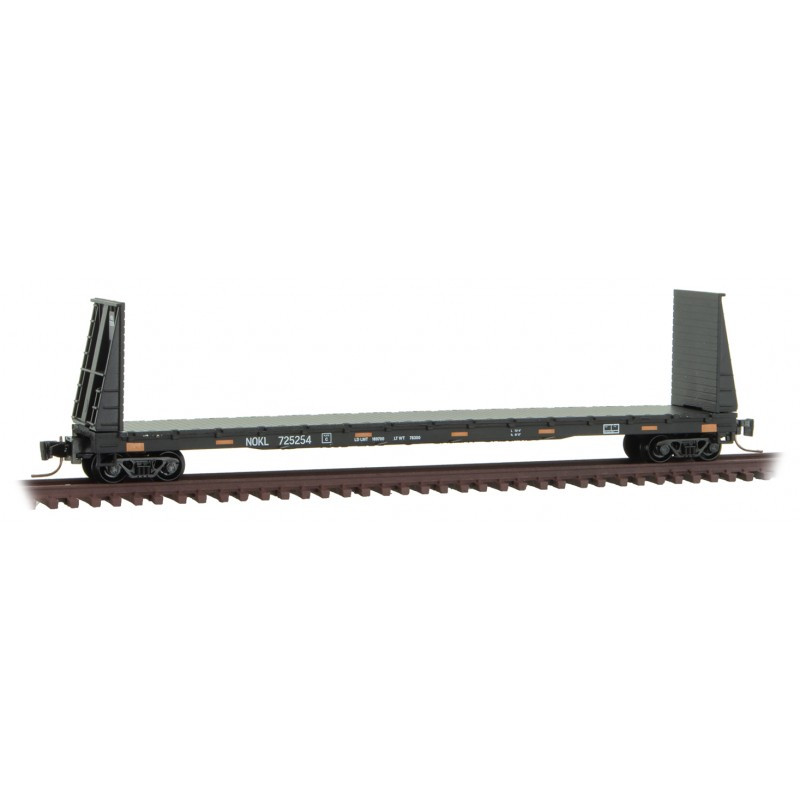 Micro Trains ~ Z Scale ~ NOKL ~ Bulkhead Flat Car #725254