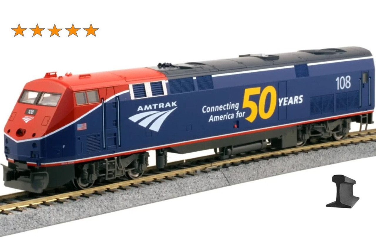 カトー P42 アムトラック50周年記念176-6038 Kato N 176-6038 DCC Ready GE P42 Genesis Diesel Locomotive