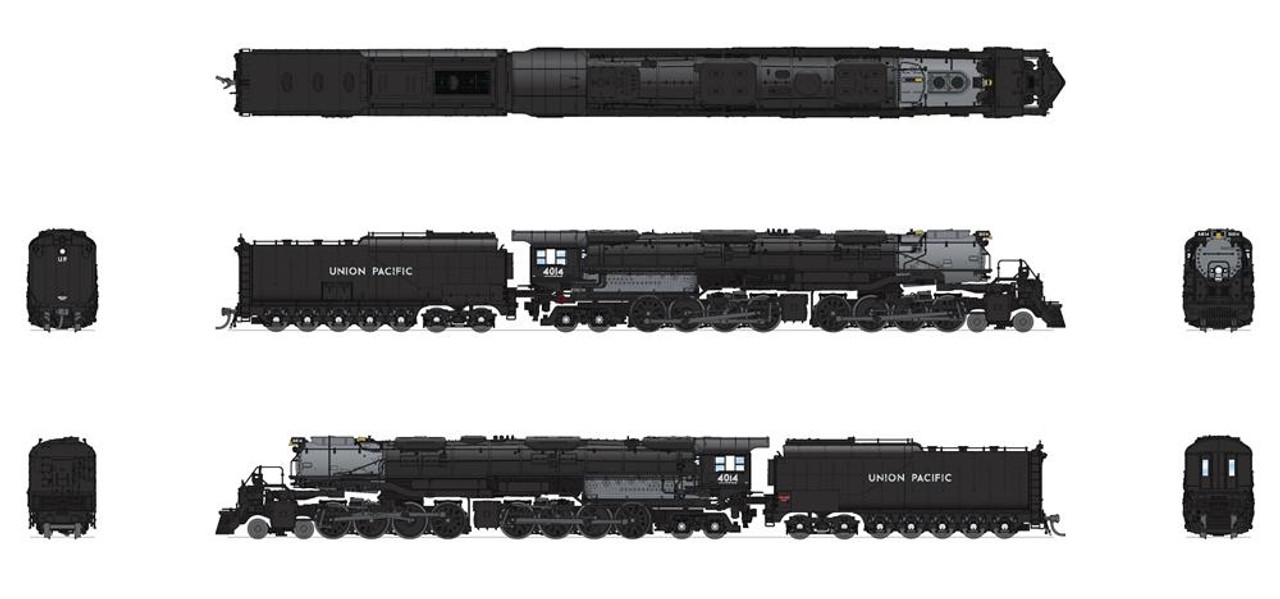 ブロードウェイリミテッド ブルーライン 5080 UP BIG BOY 4004 9500 UP Big Boy 4-8-8-4, #4014, Modern Day Appearance w/ PTC