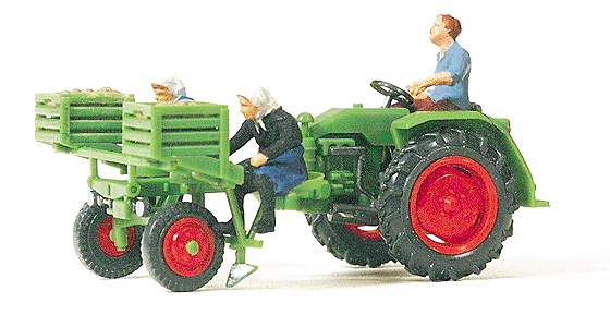 Preiser Kg HO Scale Farm Equipment Tractor w/Potato Planter