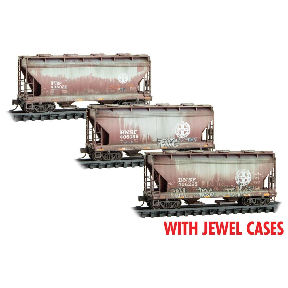 Micro Trains ~ N Scale ~ 3-Pack ~ ACF 39' 2-Bay Center-Flow