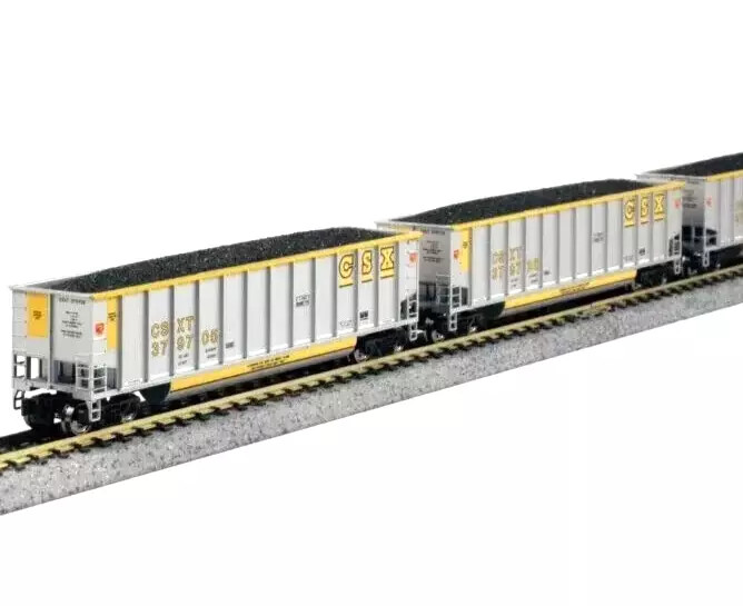 Kato N Scale ~ CSX ~ Bethgon Coalporter With Loads ~ 8 Pack ~106