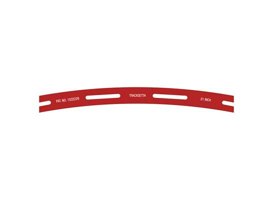 PECO OOT21 - 00/H0 16,5 Mm Stärke Tracksetta 21" Radius Spur