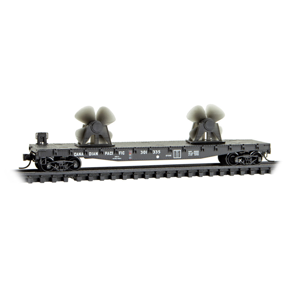 Micro Trains ~ N Scale ~ Canadian Pacific Flat Car with Propeller