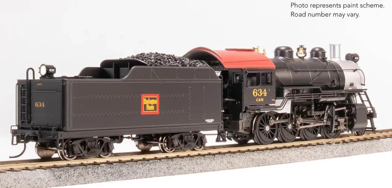 Broadway Limited ~ HO Scale ~ 2-8-0 Consolidation ~ CBQ 634