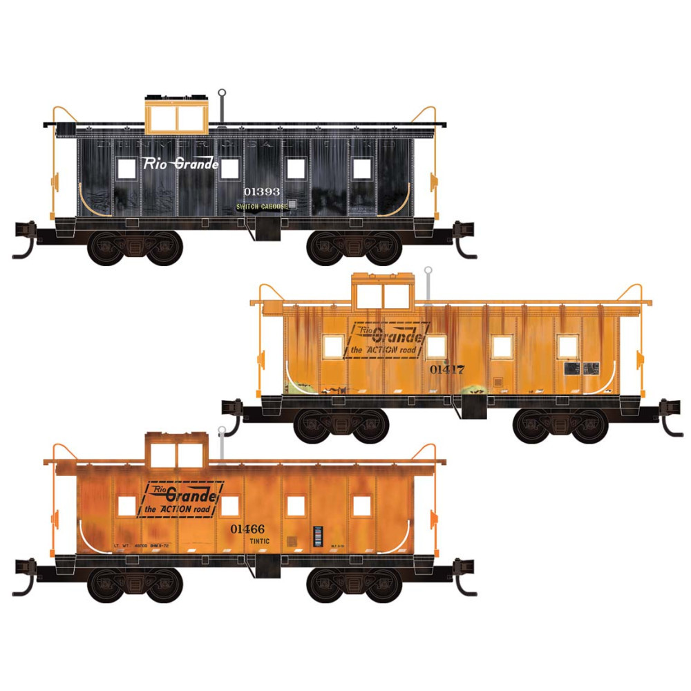 Micro Trains ~ N Scale ~ 36' Caboose ~ D&RGW Weathered Caboose 3