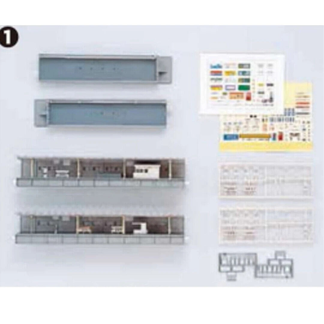Kato ~ N Scale ~ One-sided Platform Complete Set ~ Kit ~ 23-177