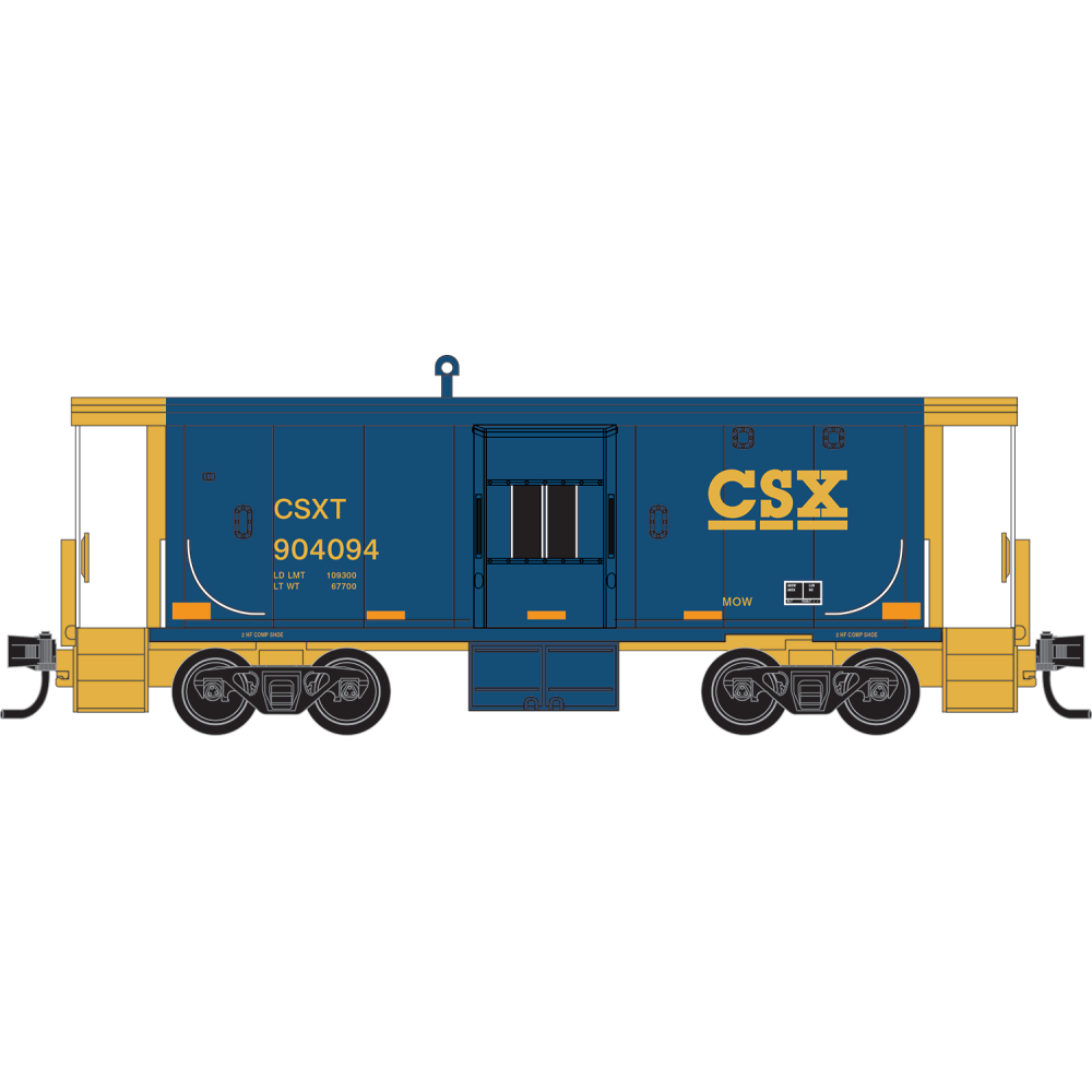 Micro Trains ~ N Scale ~ 31' Bay Window Caboose ~ CSX #904094 ~ 13000330