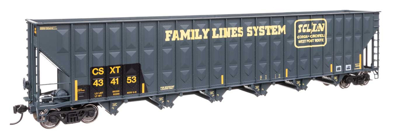 WalthersMainline ~ HO Scale ~ 73' Wood Chip Hopper ~ CSX #434153
